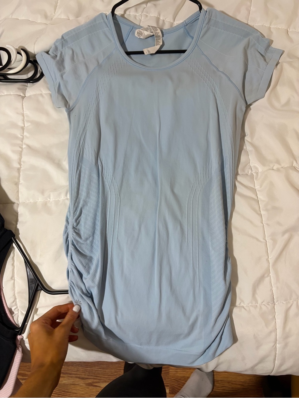 Athleta Light Blue Short Sleeve Tee